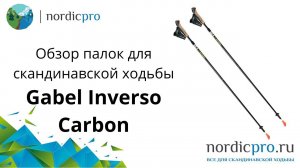 Gabel Inverso Carbon палки для скандинавской ходьбы из 100% snake карбона