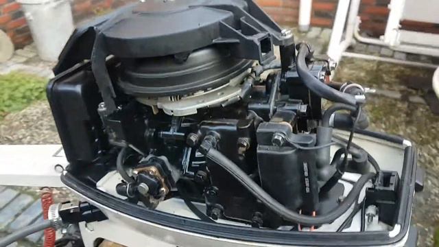 Outboard motor Johnson 5 hp 2 stroke 1998 смотреть онлайн