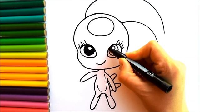 Как нарисовать Тикки - Как нарисовать Тикки из Чудесной божьей коровки