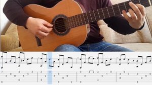 Старинная Французская мелодия на гитаре (Табы и ноты)