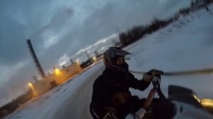Yamaha YFM350R - Зимний дрифт на квадроцикле