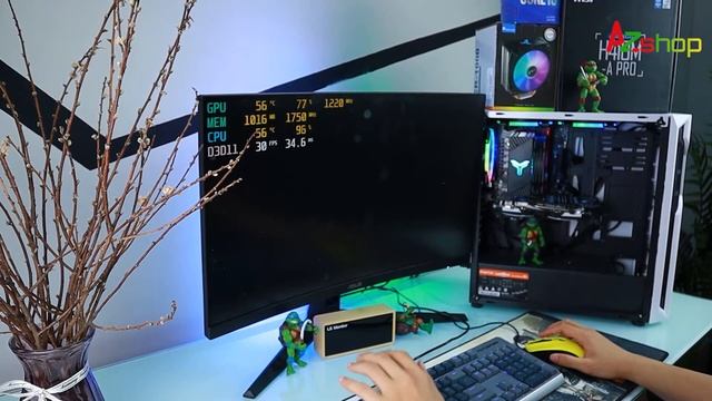 Case AZGAMER H410 I3 10100 & VGA 1060 3GB смотреть онлайн