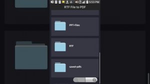 RTF File to PDF Android App