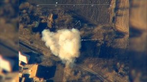 Уничтожение Урала с буксируемым орудием ВСУ