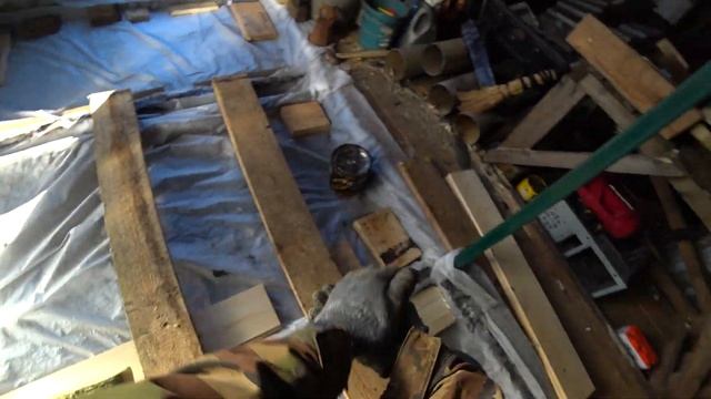 Доделал пол в гараже! смотреть онлайн