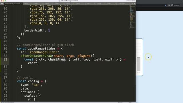 How to Create Zoom Range Slider in Chart JS 4 Part 1 смотреть онлайн