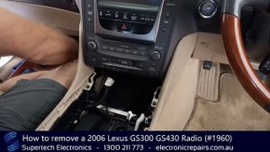 How to remove a 2006 Lexus GS300 GS430 Radio (#1960)
