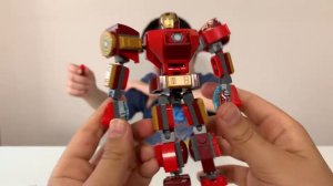 Собираем Лего 76140 Железный Человек трансформер Super Heroes