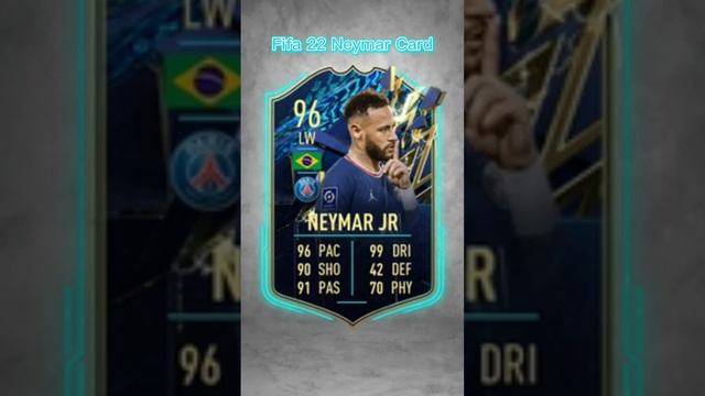 Neymar Fifa 21 Vs Fifa 22 Card #foryou #neymar #rating #subscribe