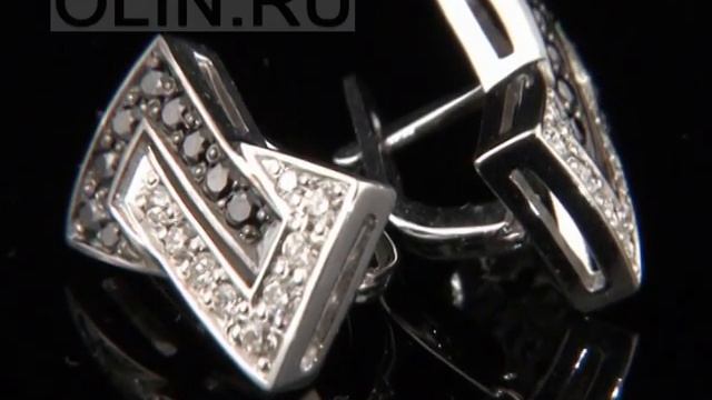 Серьги с черными бриллиантами смотреть онлайн
