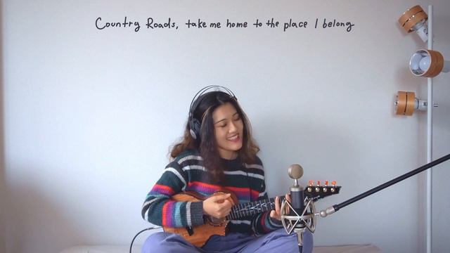 Take Me Home, Country Roads | Ukulele Cover (lyrics) смотреть онлайн