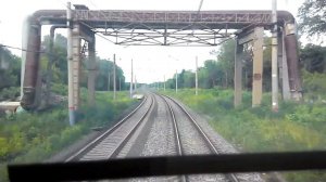 Станция Саранск. Вид из кабины машиниста