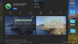 Git Streaks for GitHub Mac App Store Basic Overview