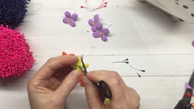Сирень из фоамирана часть 1.