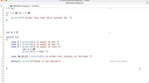 2 - Switf Basics,  Switch Statement