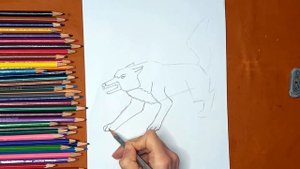 Как нарисовать волка. Онлайн-школа рисования "Малевашки"