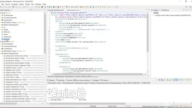 Create Spring boot web project in Eclipse IDE | Spring boot Tutorial part 2.