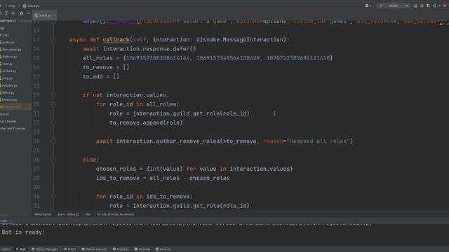 ДИСКОРД БОТ #10 |  МЕНЮ ВЫБОРА / SELECT MENU | DISNAKE/DISCORDPY | DISCORD BOT PYTHON