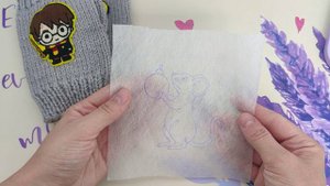 Ручная вышивка на варежках/митенках