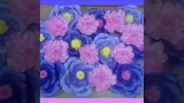 Цветы из изолона Фантазийные цветы на стену смотреть онлайн