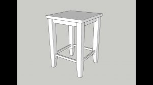 Рисуем табурет в SketchUp