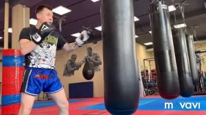 Работа на мешке Тайский бокс Кикбоксинг