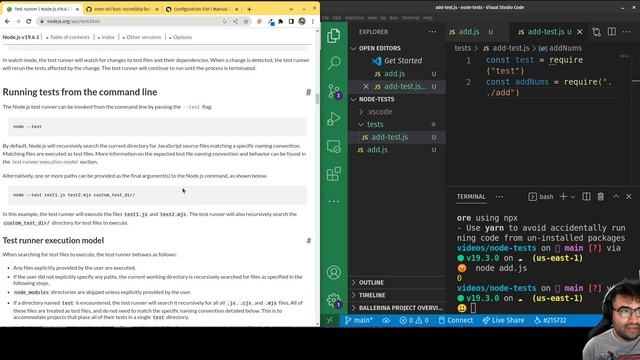 AM Coder - Basics of Testing with the New Native Node Testing Suite