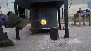 Горелка для твердотопливного котла на щепе