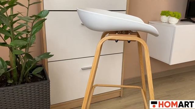 Стул барный в стиле лофт Homart BC-007W белый смотреть онлайн