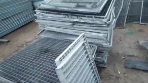 Стальная грязезащитная решетка - оцинкованная