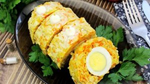 Вертим-крутим 
РУЛЕТ ИЗ РЫБЫ С ОВОЩАМИ И ЯЙЦАМИ