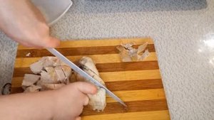 Куриный Крем-Суп с сухариками/Как приготовить крем-суп/Нежный и Очень Вкусный #Одной_левой #Shorts