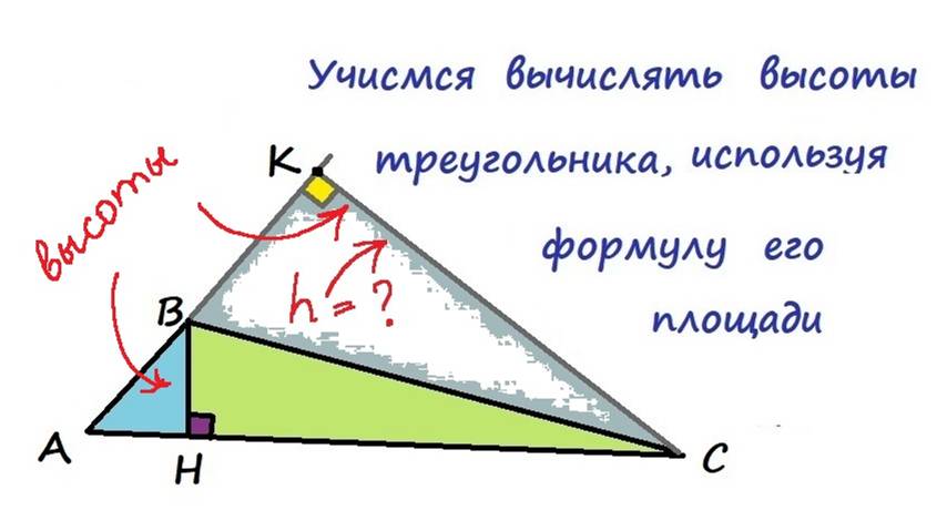 15.4 Учимся вычислять высоты треугольника, используя формулу его площади