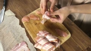 Куриное филе | Куриные пальчики | Бекон