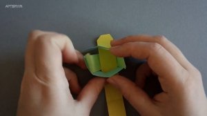 Оригами кубик из полосок бумаги • Простое оригами без клея своими руками • Origami Cube DIY
