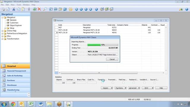 Compare versions during import of source code in the Mergetool смотреть онлайн