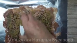 Рулет куриный с сыром и колбасой