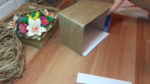 МК-Шкатулка из джута/ Джутовая филигрань /Jute idea /Jute craft/ eva jute/@evadusheva