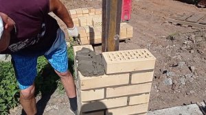 ?столбы из кирпича!