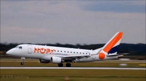 HOP! Embraer E170 landing at Stuttgart Airport | STR.spotting