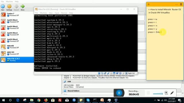 How to install Mikrotik Router OS in Oracle VM VirtualBox смотреть онлайн