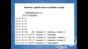 Умножение на 12 по Трахтенбергу