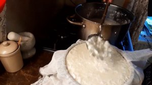 Переработка козьего молока. Творожный сыр своими руками.