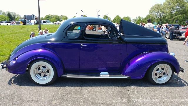 1937 METALLIC PURPLE + BLACK TOP PLYMOUTH BUSINESS COUPE смотреть онлайн