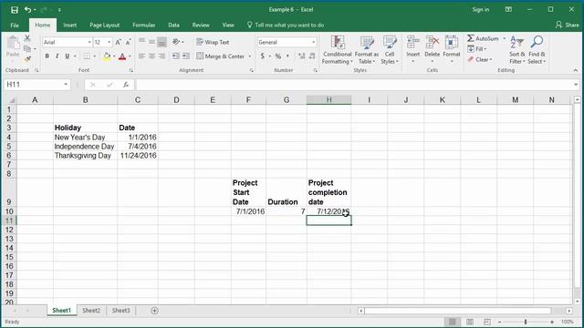 How to Offset a Date using only Working Days in Excel 2016 смотреть онлайн