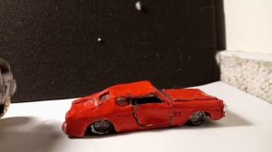 Раздавил Chevrolet Chevele ss из пластилина