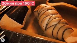 Сочный, вкусный, ароматный рулет из куриной грудки с соусом