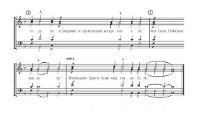 Осмогласие. Глас 2й. Стихира, тропарь, ирмос. Сопрано
