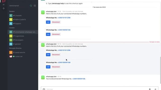 Usar varios números de WhatsApp verificados en Rocket Chat смотреть онлайн