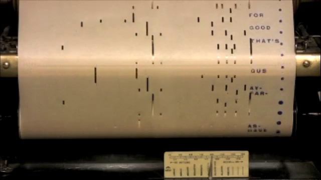 Player piano roll "Yes We Have No Bananas" смотреть онлайн